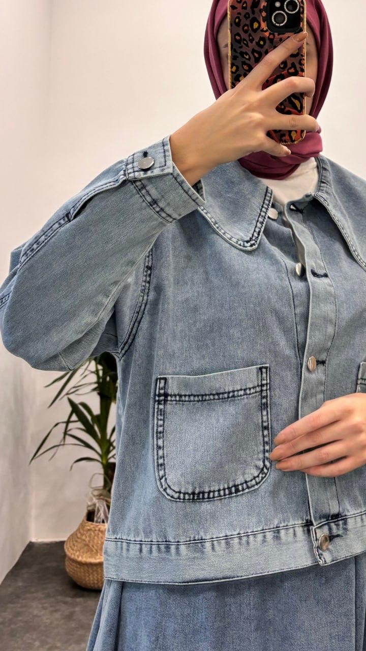 MY CITYFaltenrock und Jacke – Bild 2