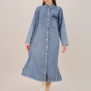 NOWANGraues Hemdkleid